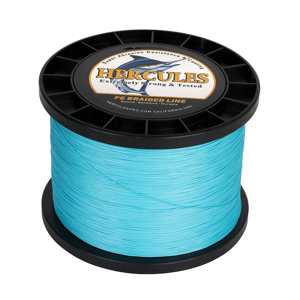 HERCULES Blue 12 Strands 10lb-420lb PE Braided Fishing Line 100M-2000M HERCULES