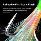 Treble Fishing Hooks with Flash Sharp Hook Barbs HERCULES Fishing Tackle