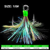 Treble Fishing Hooks with Flash Sharp Hook Barbs HERCULES Fishing Tackle