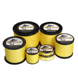 HERCULES 100M-2000M Yellow 6lb-100lb PE Braided Fishing Line 4 Strands HERCULES
