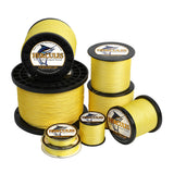 HERCULES 100M-2000M Yellow 10lb-300lb PE Braided Fishing Line 8 Strands HERCULES