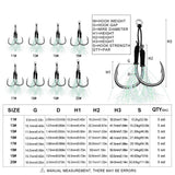 Saltwater Assist Hooks with Fish Skin & Flash Tinsel Twin Rig HERCULES