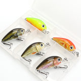 HERCULES 1.77" Mini Crank Baits 5pcs with PP Box HERCULES