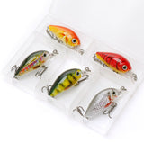 HERCULES 1.77" Mini Crank Baits 5pcs with PP Box HERCULES