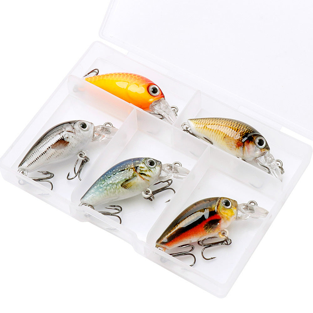 HERCULES 1.77" Mini Crank Baits 5pcs with PP Box HERCULES