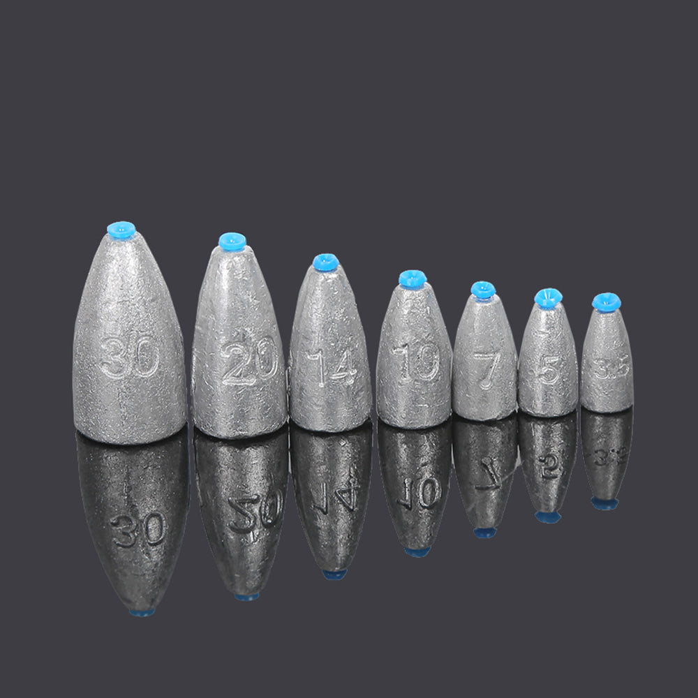 Bullet Shape Plastic-Insert Fishing Sinkers Lure Weights – 7 Options from 3.5g to 30g HERCULES