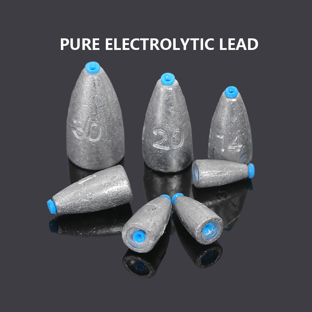 Bullet Shape Plastic-Insert Fishing Sinkers Lure Weights – 7 Options from 3.5g to 30g HERCULES