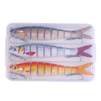 HERCULES 5.5" Fishing Lures Multi Jointed Swimbaits Slow Sinking Bionic Lures HERCULES