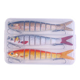 HERCULES 5.5" Fishing Lures Multi Jointed Swimbaits Slow Sinking Bionic Lures HERCULES