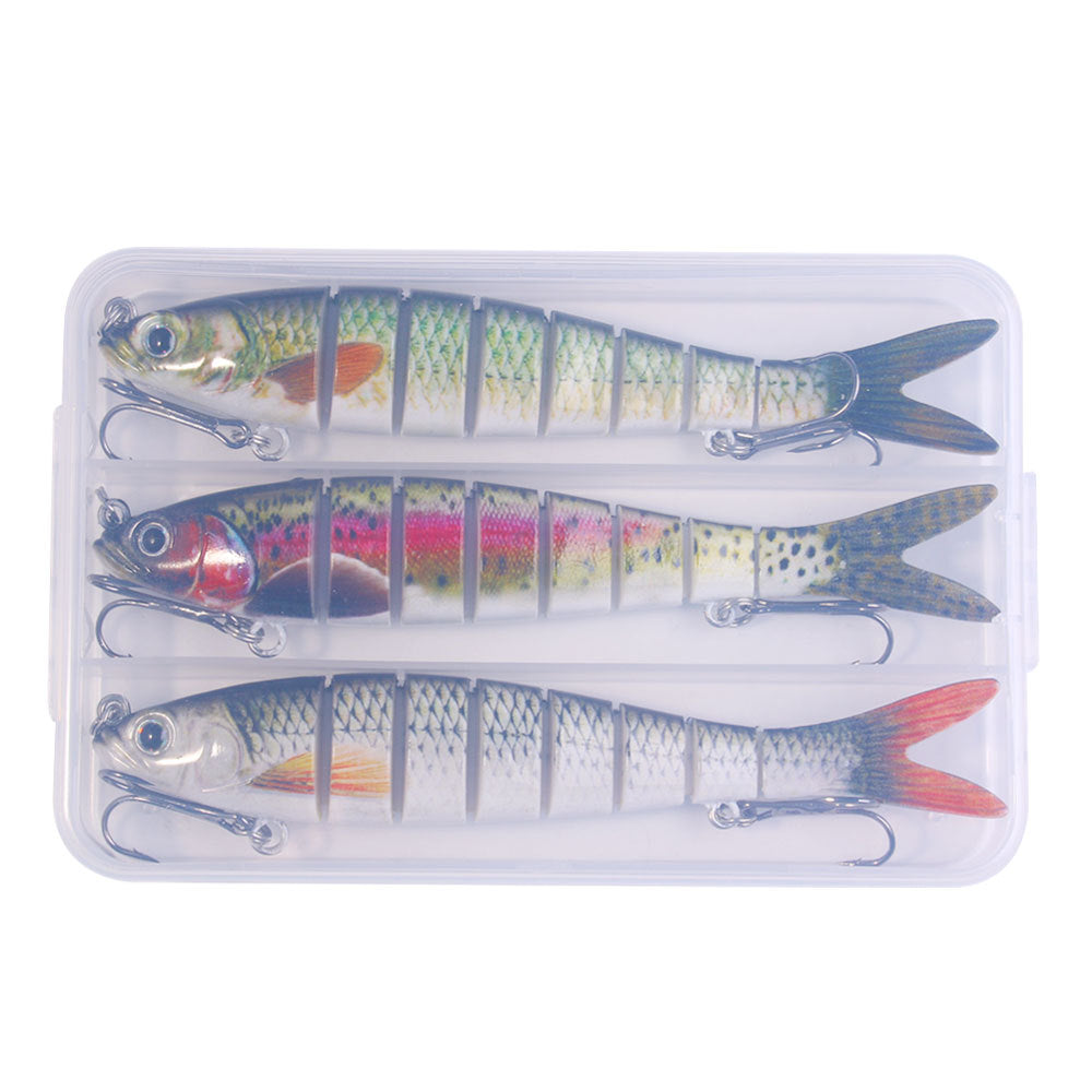 8 segmented fishing lures Swimmax Lure | Eight-Segmented | BKK Hook | Easy Catch | Rattling with Noise | Heavy-Duty Dyneema Fiber Joint a long lip design Hercules Fishing Lures Multi Jointed