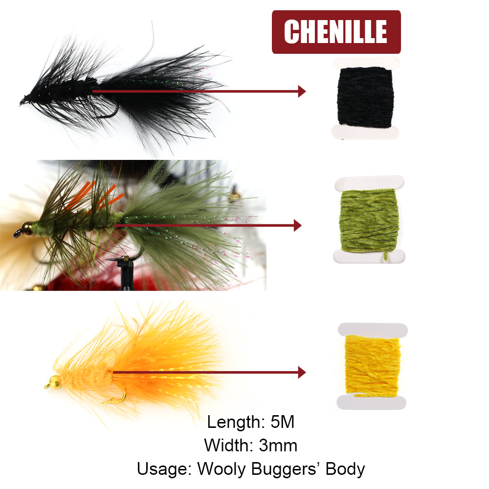 Fly Tying Material Set Feather and Dubbing Starter Kit HERCULES