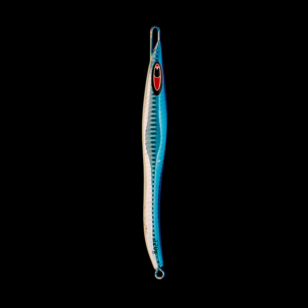 HERCULES Metal Lure Bait Fluorescent Lure S-shaped Slim Lure Pack of 5 HERCULES