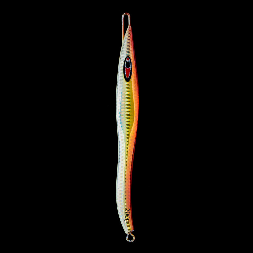 HERCULES Metal Lure Bait Fluorescent Lure S-shaped Slim Lure Pack of 5 HERCULES