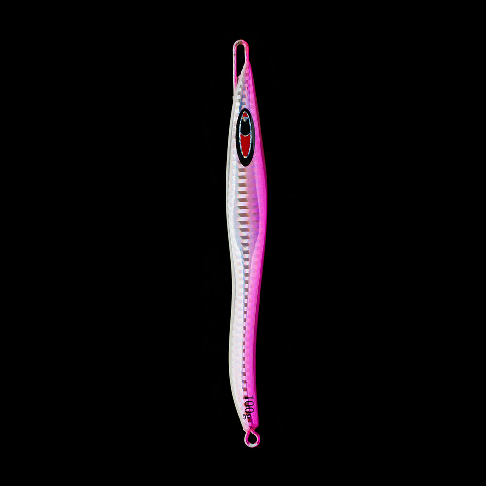HERCULES Metal Lure Bait Fluorescent Lure S-shaped Slim Lure Pack of 5 HERCULES