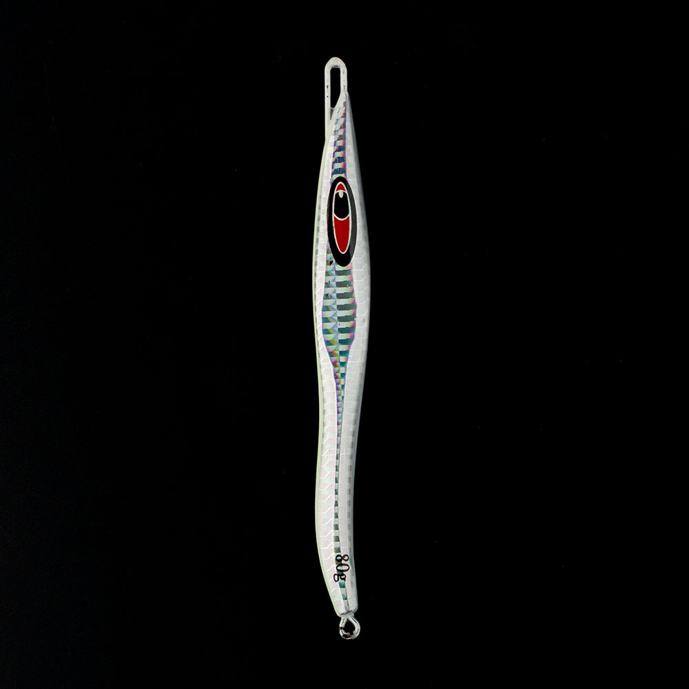 HERCULES Metal Lure Bait Fluorescent Lure S-shaped Slim Lure Pack of 5 HERCULES