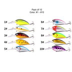 HERCULES 4" Crankbait Shallow Diving Fishing Lures HERCULES