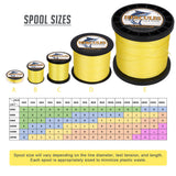 HERCULES 100M-2000M Yellow 10lb-300lb PE Braided Fishing Line 8 Strands HERCULES