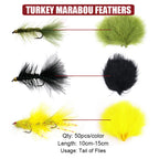 Fly Tying Material Set Feather and Dubbing Starter Kit HERCULES