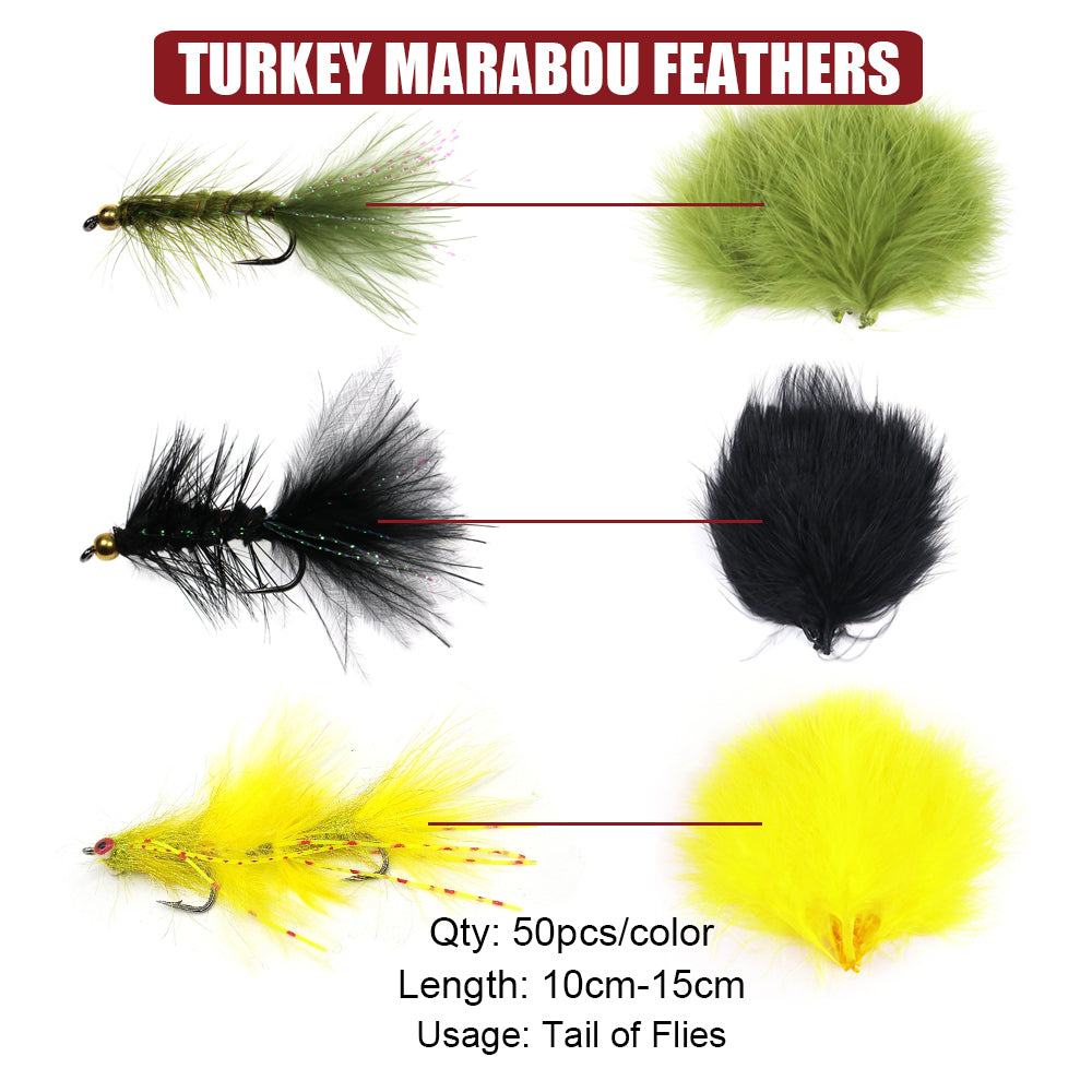 Fly Tying Material Set Feather and Dubbing Starter Kit HERCULES