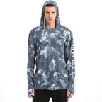 HERCULES Men's Gaiter Fishing Hoodie Sun Protection Long Sleeve Fishing Shirt Upf 50+ HERCULES