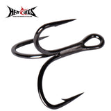 HERCULES Barb Treble Hook, Saltwater Freshwater #2 #4 #6 #8