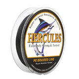 100M 109Yds Black 6lb-100lb Hercules PE Braided Fishing Line 4 Strands HERCULES
