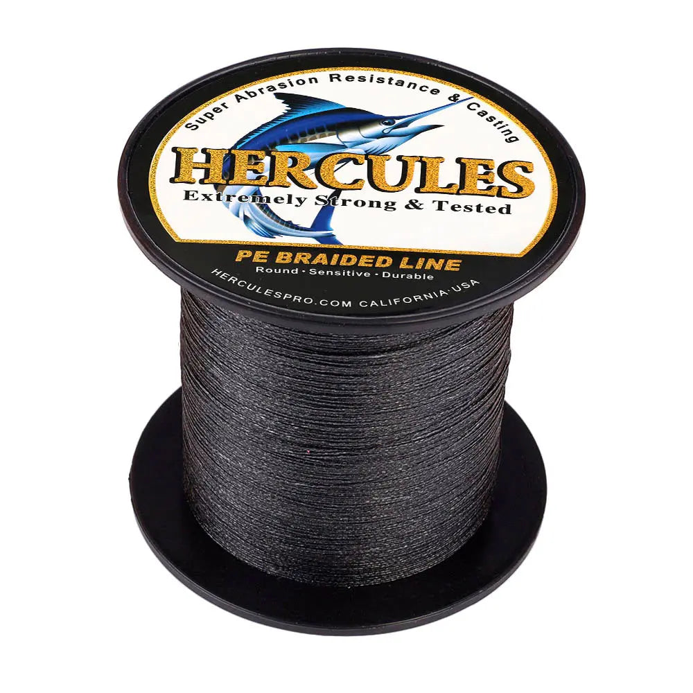 100M 109Yds Black 6lb-100lb HERCULES PE Braided Fishing Line 4 Strands – HERCULES Fishing Tackle