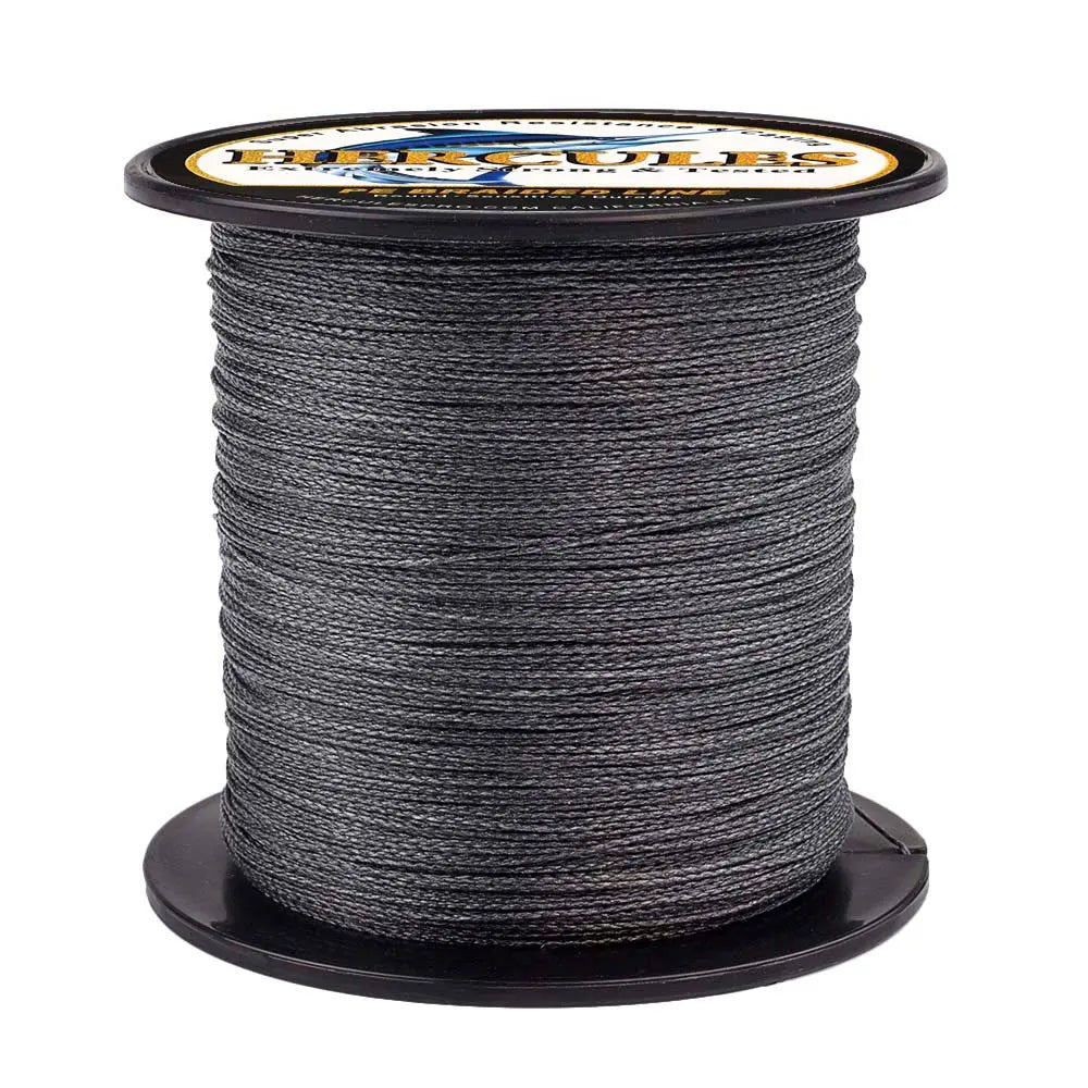 100M 109Yds Black 6lb-100lb Hercules PE Braided Fishing Line 4 Strands HERCULES