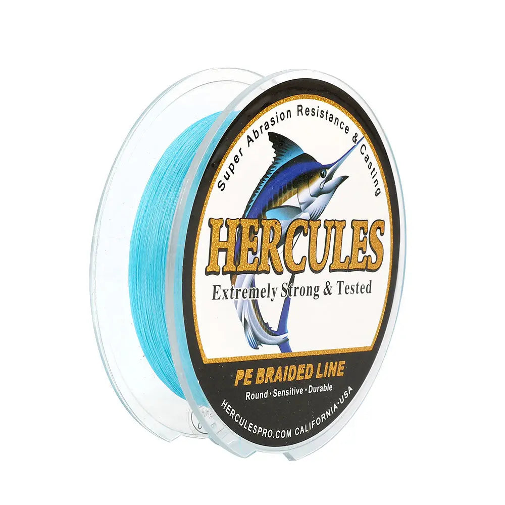 100M 109Yds Blue 6lb-100lb HERCULES PE Braid Fishing Line 4 Strands Hercules Fishing Tackle 100M 109Yds Blue 6lb-100lb HERCULES PE Braid Fishing Line 4 Strands Hercules Fishing Tackle
