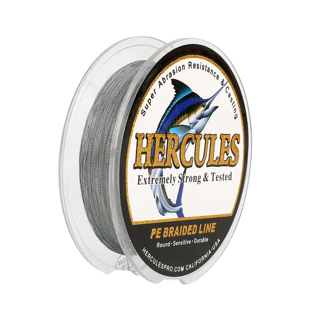 HERCULES Super Strong 100M 109 Yards Braided Fishing Line 80 LB Test For Saltwater Freshwater PE Braid Fish Lines 4 Strands - White, 80LB , 048MM