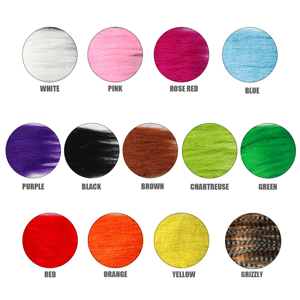 HERCULES 13 Packs Fly Tying Craft Fur Materials with 30 3D-Eyes for free HERCULES SALE