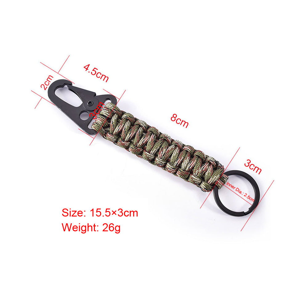 HERCULES Paracord Keychain with Carabiner for Outdoor HERCULES