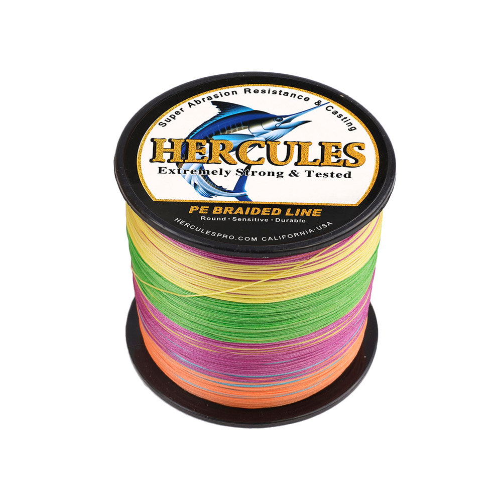 1000M 1094Yds Multicolor 10lb-300lb 8 Strands HERCULES PE Braided Fish –  Hercules Fishing Tackle