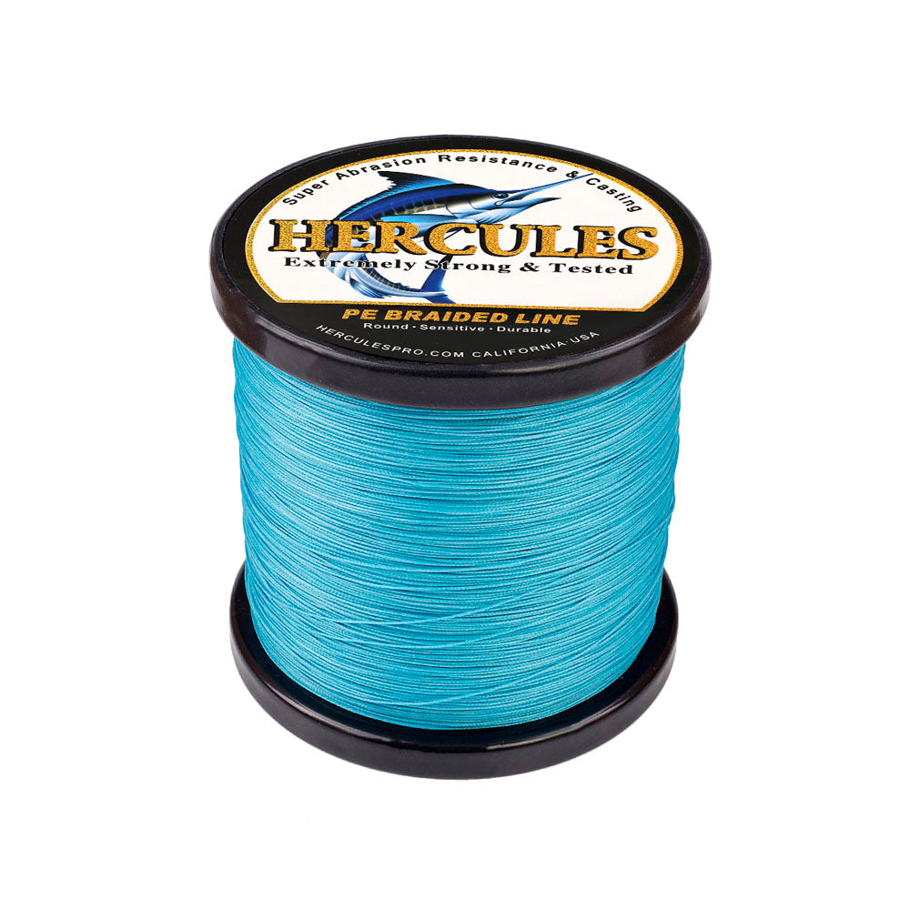1000M 1094Yds Blue 10lb-300lb HERCULES PE braid Fishing Line 8 Strands HERCULES