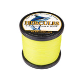 1000M 1094Yds Fluorescent Yellow 10lb-300lb 8 Strands HERCULES PE Dynamee Braided Fishing Line HERCULES