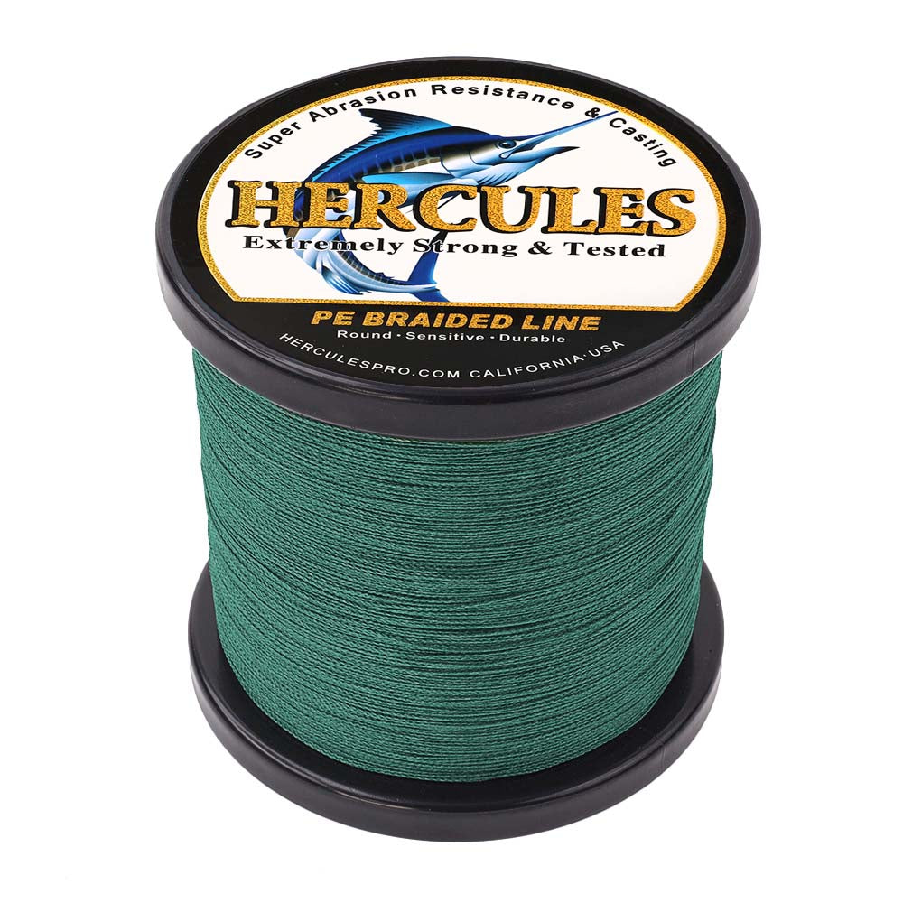 1000M 1094Yds Green 6lb-100lb HERCULES PE Braid Fishing Line 4 Strands – Hercules Fishing Tackle 1000M 1094Yds Green 6lb-100lb HERCULES PE Braid Fishing Line 4 Strands – Hercules Fishing Tackle