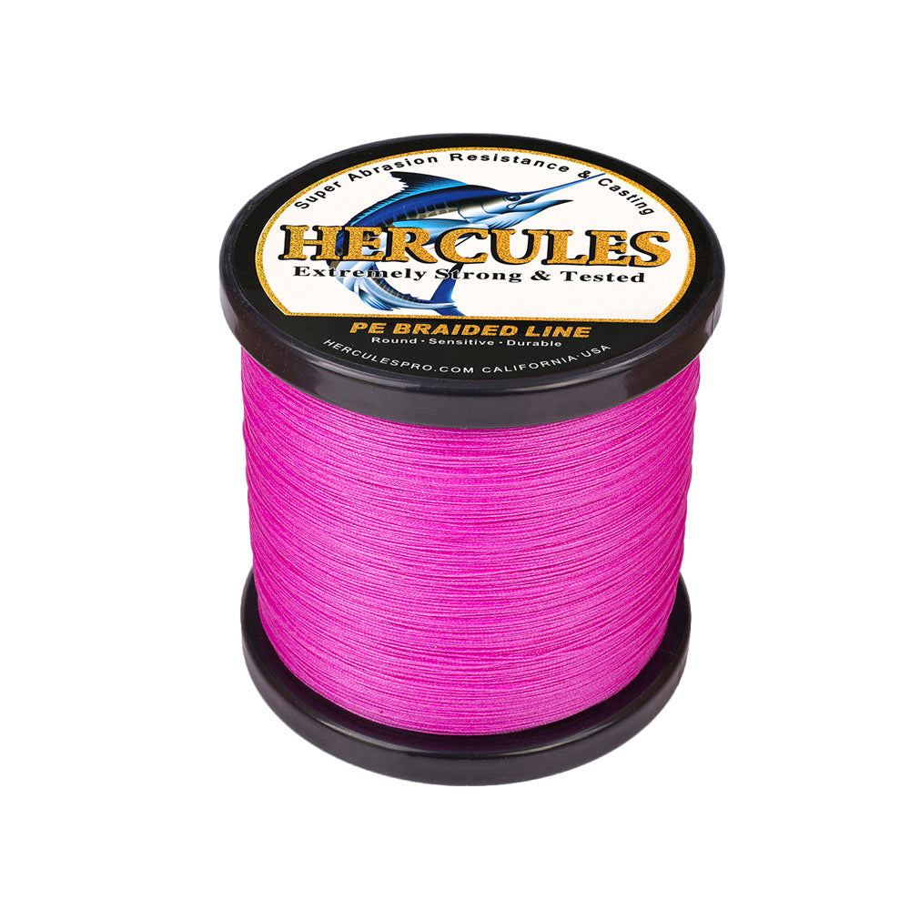 1000M 1094Yds Pink 10lb-300lb HERCULES PE braid Fishing Line 8 Strands –  Hercules Fishing Tackle