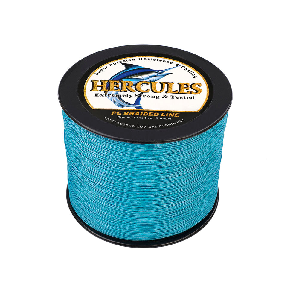1000M 1094Yds Blue 10lb-300lb HERCULES PE braid Fishing Line 8 Strands HERCULES