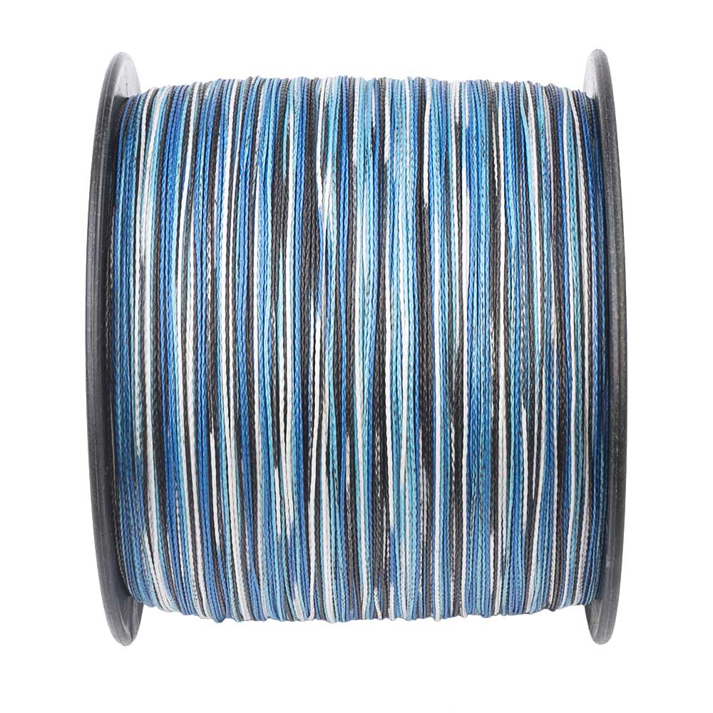 1500M 1640Yds Camo Blue 6lb-100lb HERCULES PE Braided Fishing Line 4 Strands HERCULES