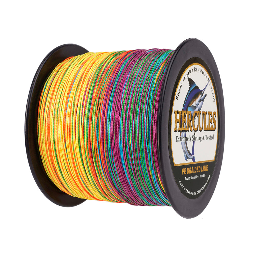 Hercules Braided Fishing Line Sea Saltwater Fishing 12 Strands 100M 15  Color 100% PE Pesca Goods Super Strong Multifilament - AliExpress