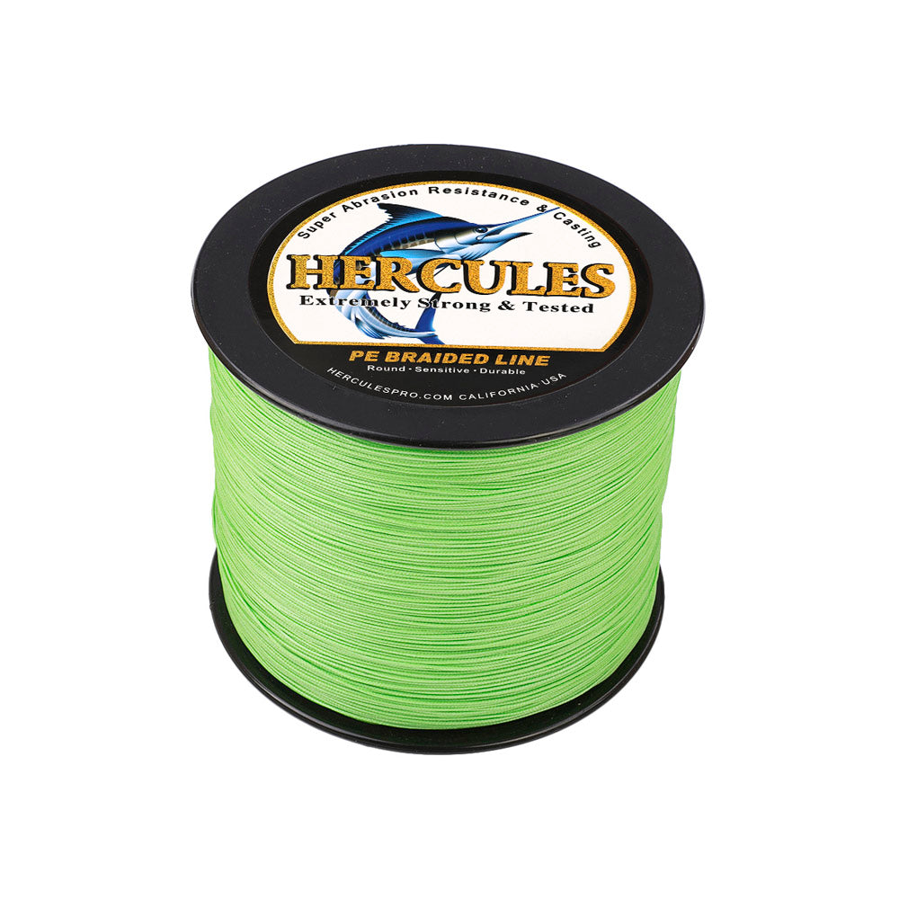 1000M 1094Yds Fluorescent Green 10lb-300lb HERCULES PE braid Fishing L – Hercules  Fishing Tackle
