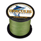 100M 109Yds Army Green 6lb-100lb HERCULES PE Braided Fishing Line 4 Strands HERCULES