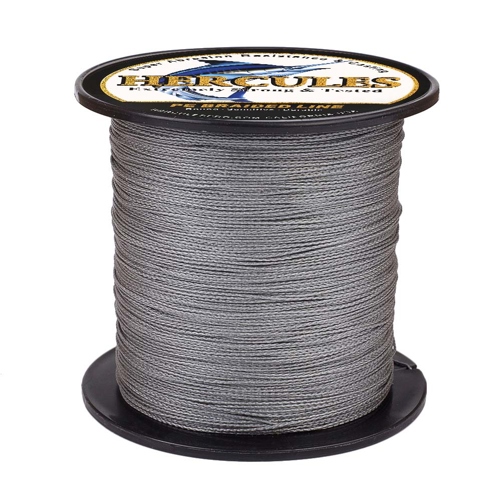 100M 109Yds Grey 6lb-100lb HERCULES PE Braid Fishing Line 4 Strands – Hercules Fishing Tackle