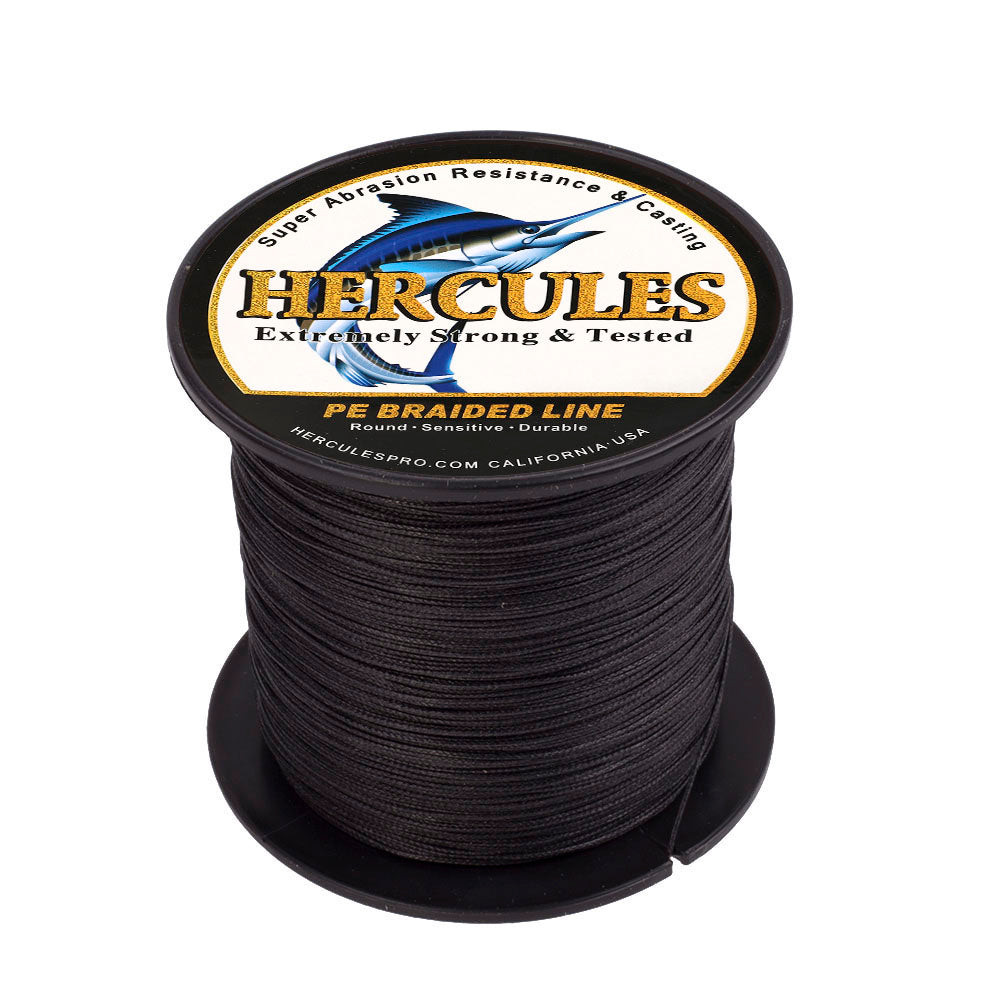 100M 109Yds Black 10lb-300lb HERCULES PE braid Fishing Line 8 Strands HERCULES