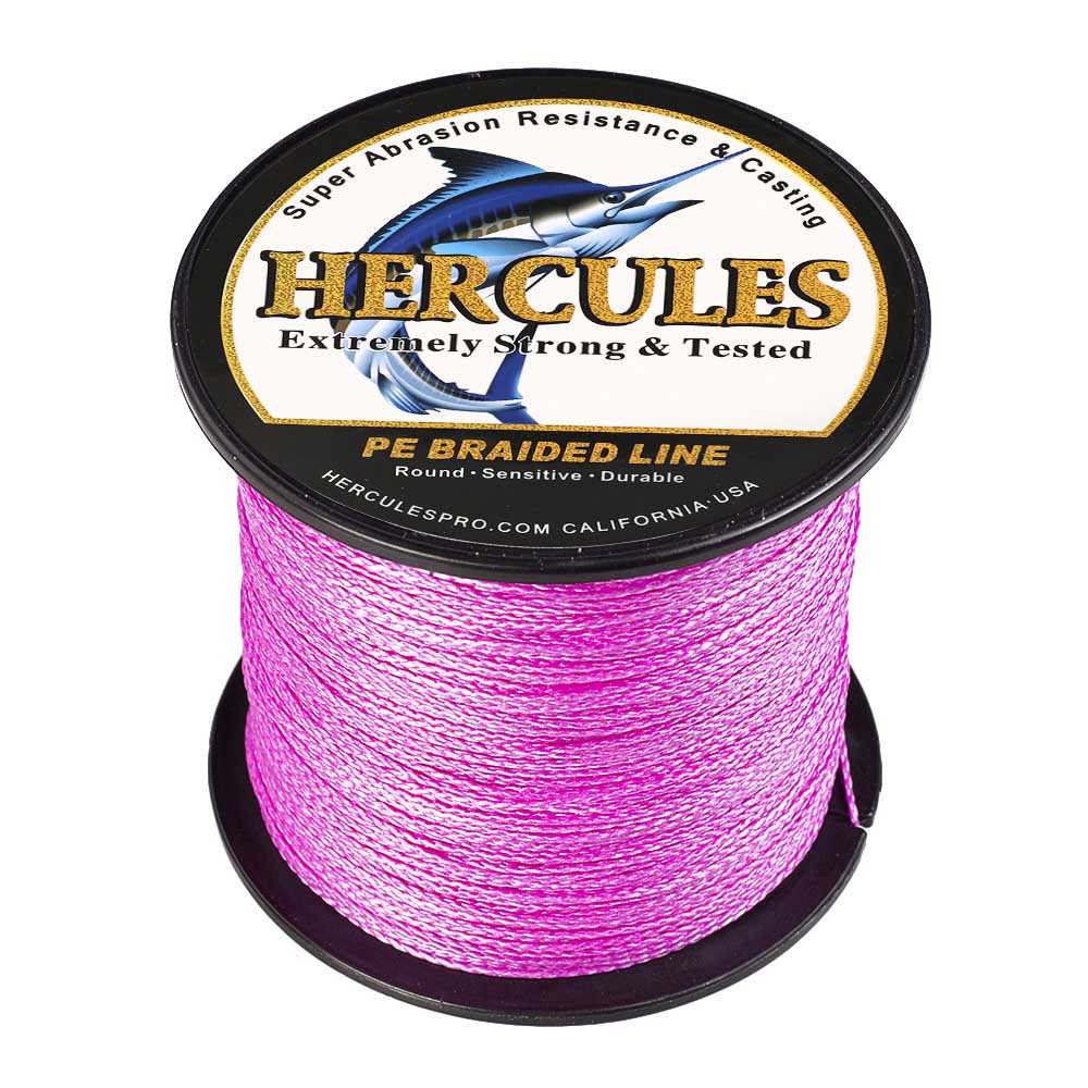 100M 109Yds Pink 6lb-100lb HERCULES PE Braid Fishing Line 4 Strands – HERCULES Fishing Tackle