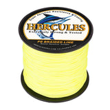 100M 109Yds Fluorescent Yellow 10lb-300lb HERCULES PE braid Fishing Line 8 Strands HERCULES