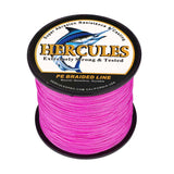 100M 109Yds Pink 10lb-300lb HERCULES PE Braided Fishing Line 8 Strands HERCULES