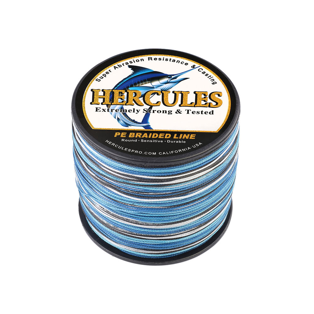 300M Hercules Blue Camo 8 Strands 10lbs-300lbs PE braid Fishing