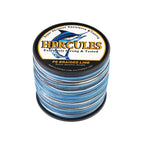 300M 328Yds Blue Camo HERCULES 8 Strands 10lbs-300lbs PE Dyneema braid Fishing Line blue camouflage braid Line HERCULES