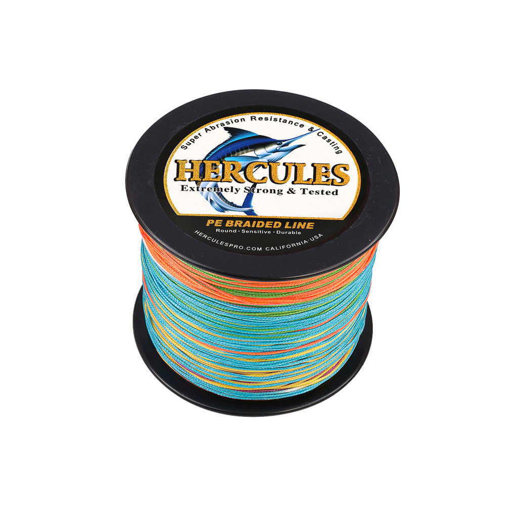 300M 328Yds Multicolor 10lb-300lb HERCULES PE braid Fishing Line 8 Strands HERCULES